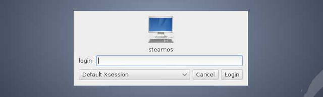 Ecran daccueil de Debian, euuuh, SteamOS