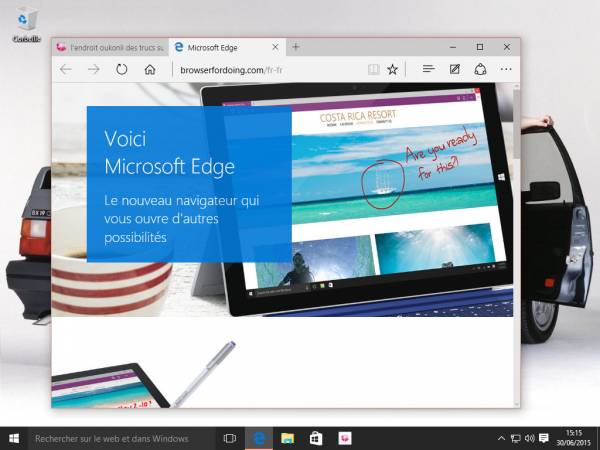 Edge le nouveau E bleu [cliquer pour agrandir]