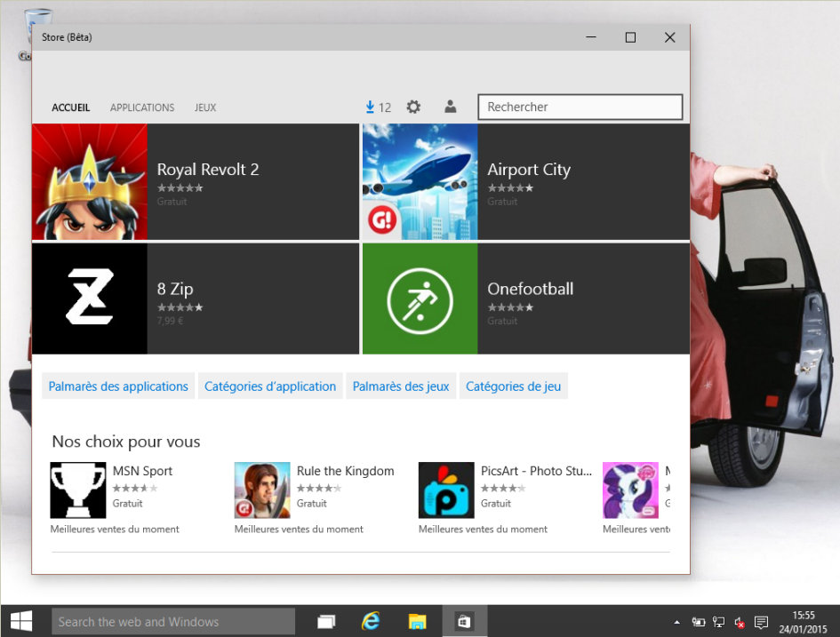 Windows Store (bêta)