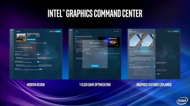 intel panneau config