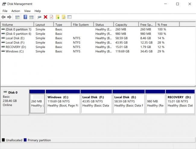 windows disk utility