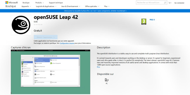 windows store open suse