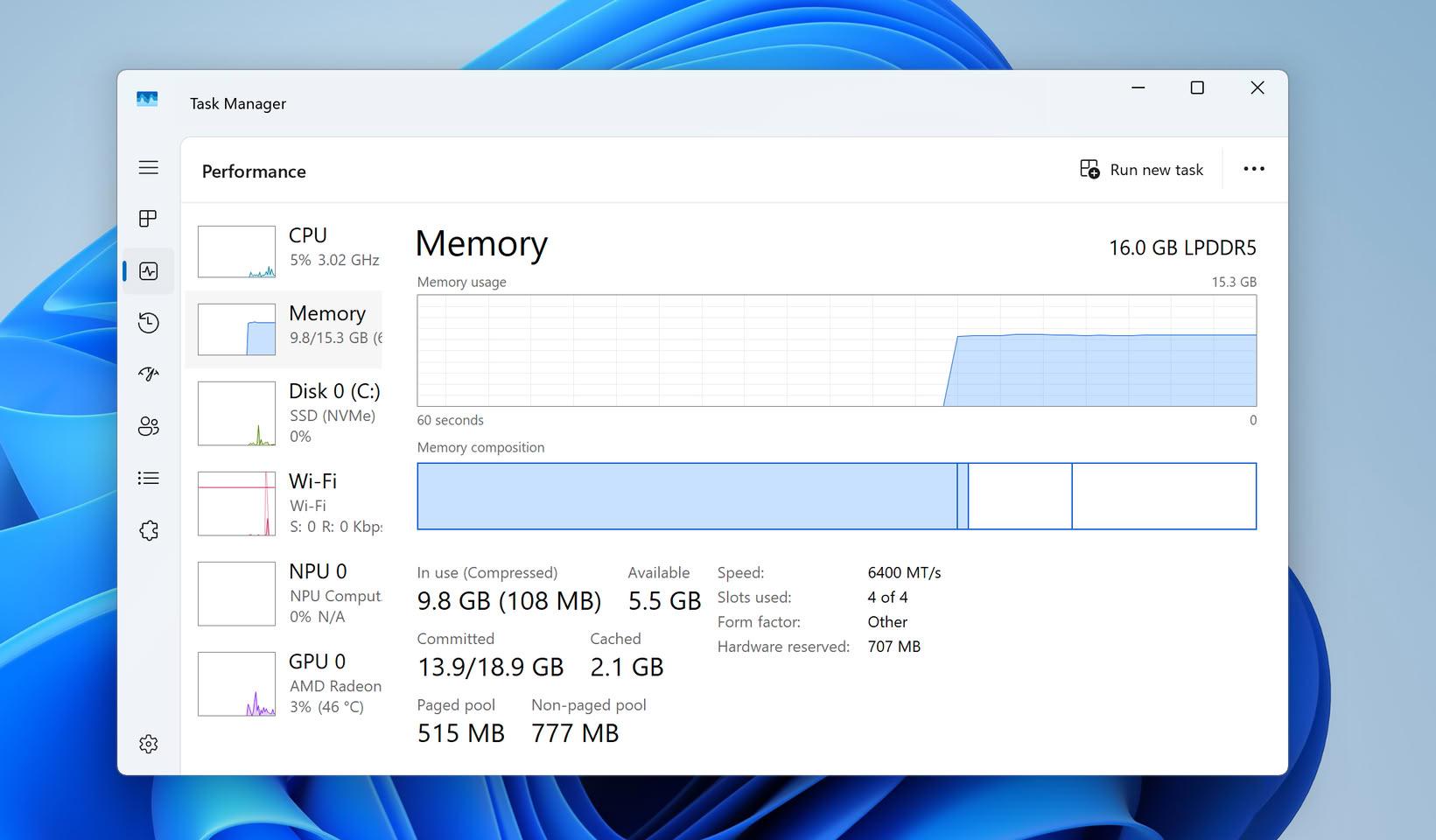 Windows 11 26H2 mobilise moins de RAM, mais les gains sont loin d'être uniformes
