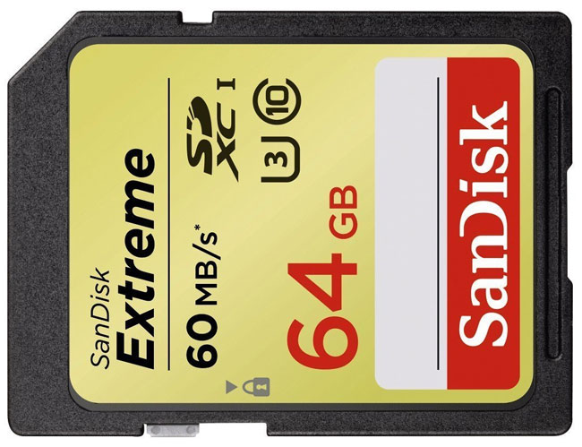 sandisk sd extreme uhs 64go