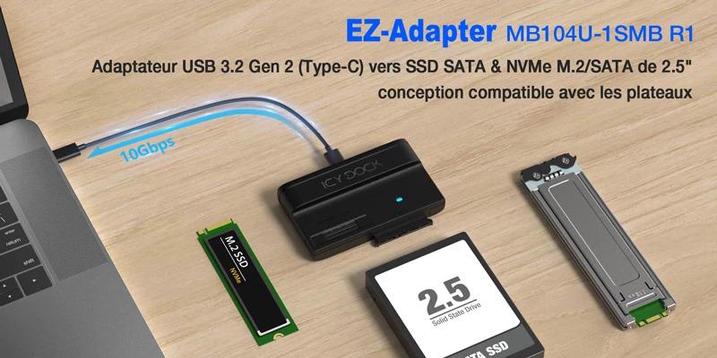 Icy Dock enrichit ses gammes EZ-Adapter et EXLink avec de nouveaux modèles