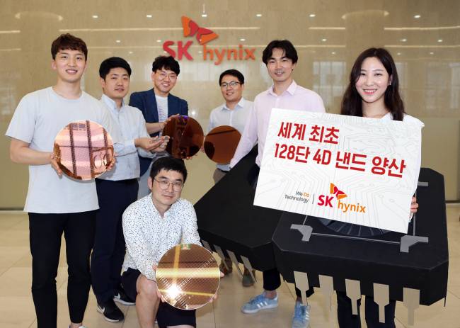 sk hynix lancement 1ere nand 4d 128 couches