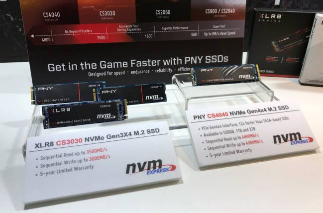 pny, ses ssd xlr8 cs4040 et cs3030 [cliquer pour agrandir]