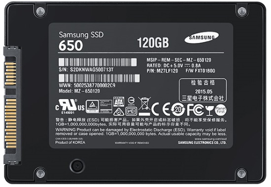 samsung ssd 650 120go