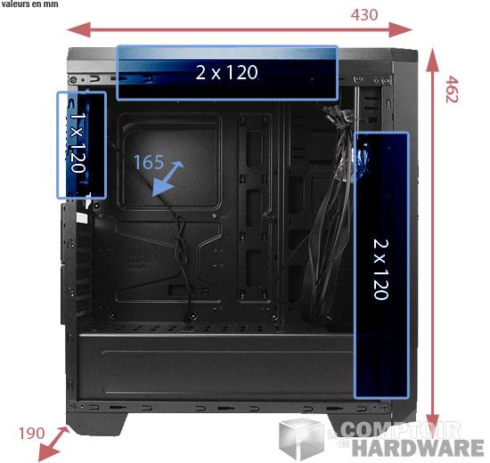 antec nx100 dimensions