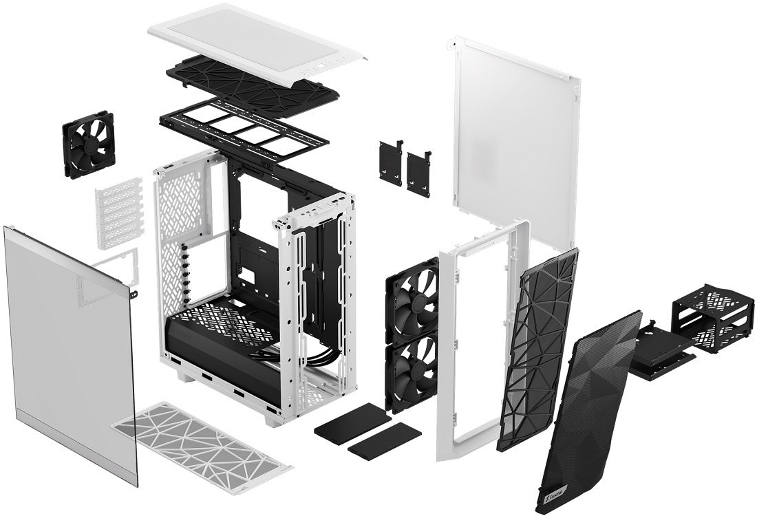 Fractal Meshify 2 Compact White TG