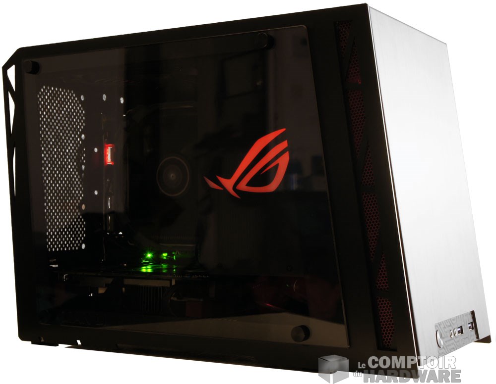 Le logo ROG illuminé