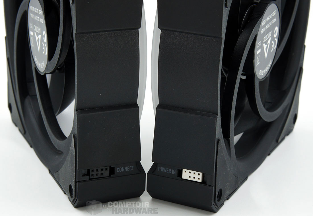 Les connecteurs d'alimentation du BioniX P120 A-RGB