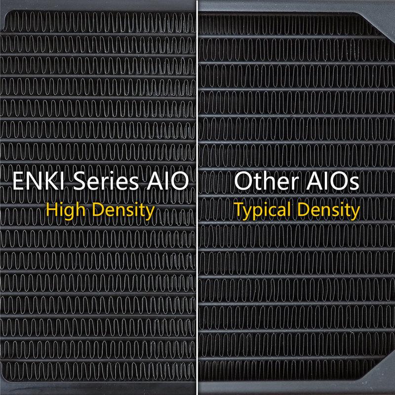 Comparaison entre le radiateur des ENKI et un radiateur classique