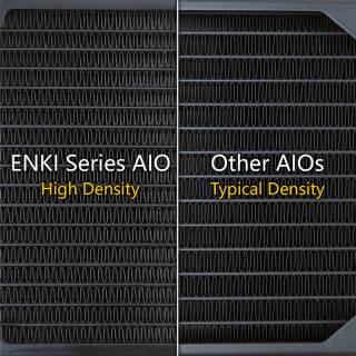 Comparaison entre le radiateur des ENKI et un radiateur classique [cliquer pour agrandir]