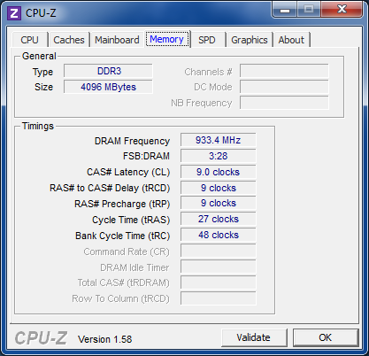 CPUZ DDR3