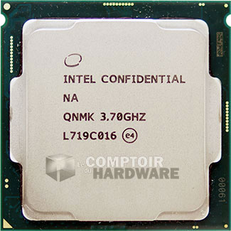 Core i7-8700K face avant