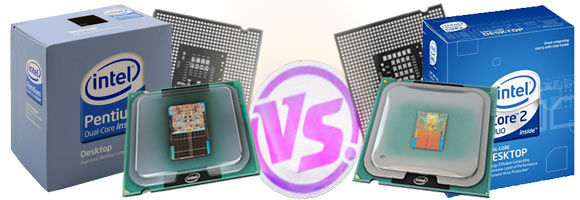 test intel pentium dual core e5200 : pentium vs core2