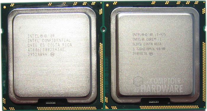 Core i7-980X et 975XE recto