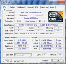 CPUZ i7-980X fréquence eco [cliquer pour agrandir]