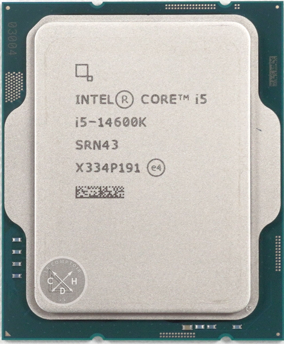 Le Core i5-14600K et toute sa sérigraphie. 
