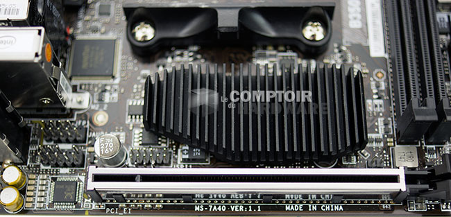 MSI B350I PRO AC : slot PCIe [cliquer pour agrandir]