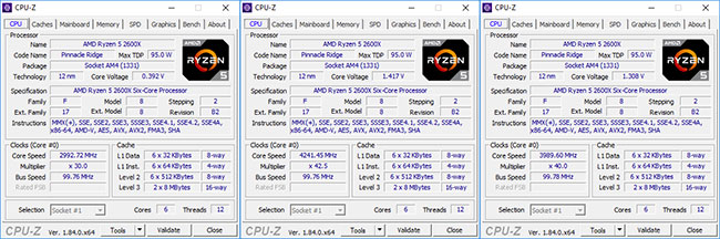 CPU-Z R5 2600X [cliquer pour agrandir]