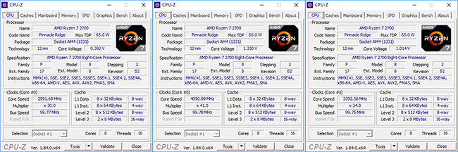 CPU-Z Ryzen 7 2700 [cliquer pour agrandir]