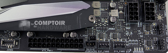 MSI MEG X399 CREATION : connecteurs d'alimentation [cliquer pour agrandir]