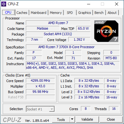 cpuz r7 3700x oc