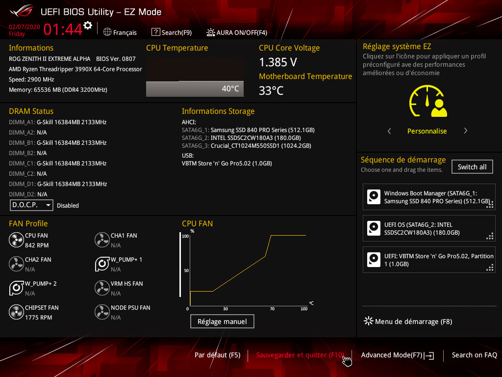 UEFI Asus EZ Mode