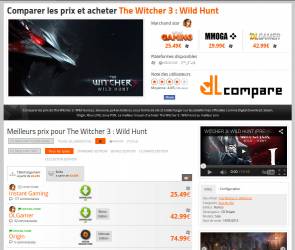 The Witcher 3: Wild Hunt chez DL Compare [cliquer pour agrandir]
