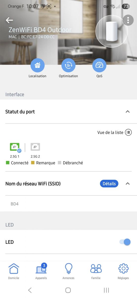 ASUS BD4 appli / statut routeur [cliquer pour agrandir]