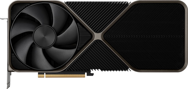 RTX 4080 FE : Face avant [cliquer pour agrandir]