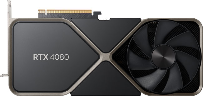 RTX 4080 FE : Face arrière [cliquer pour agrandir]