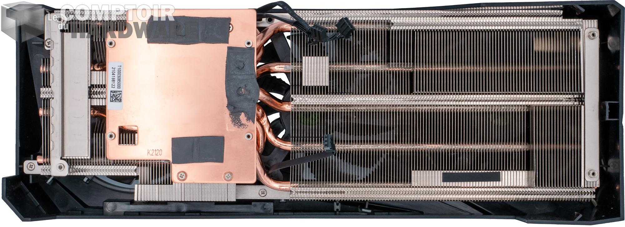 gigabyte rtx 3070 ti gaming oc - zoom sur le radiateur