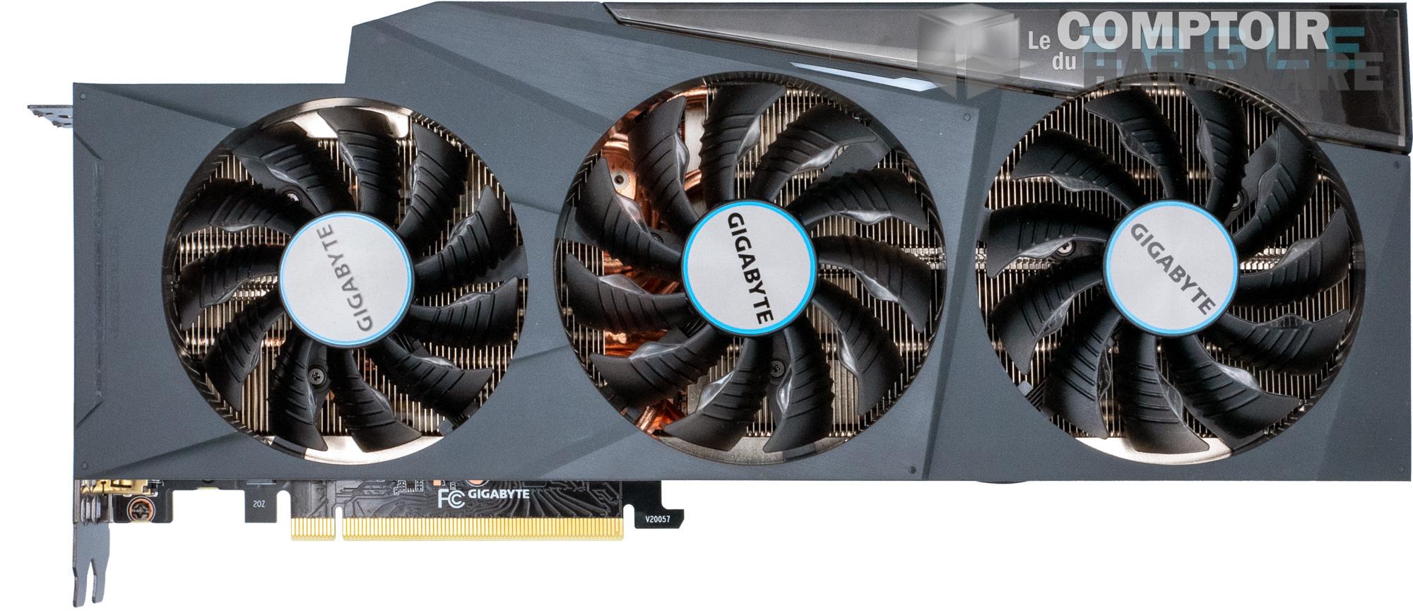 gigabyte rtx 3080 ti eagle - vue de face