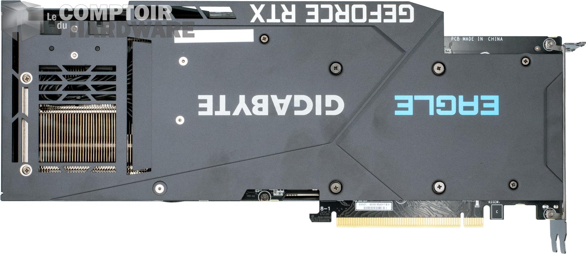 gigabyte rtx 3080 ti eagle - vue de dos