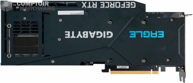 gigabyte rtx 3080 eagle oc - vue de dos [cliquer pour agrandir]