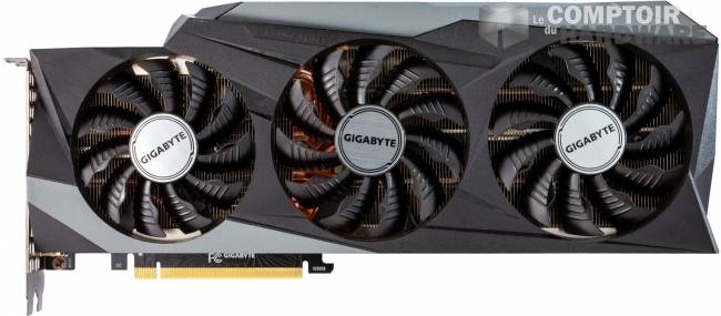 gigabyte rtx 3090 gaming oc  - vue de face [cliquer pour agrandir]