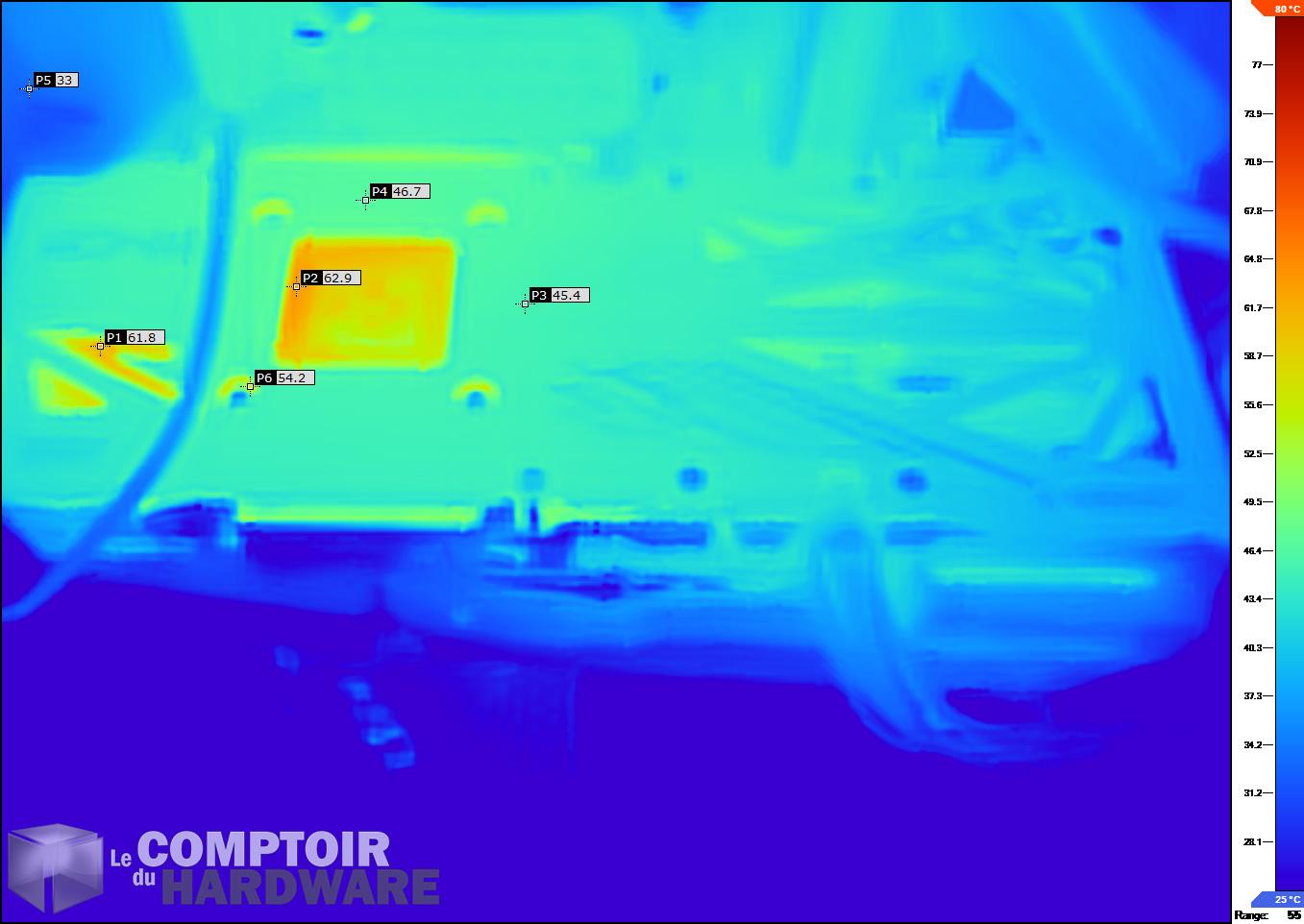 Inno3D RTX 3060 iChill Red - image IR en charge