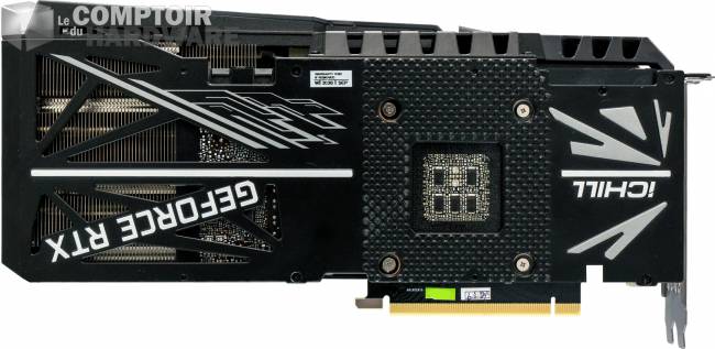 inno3d rtx 3080 ichill x3 - vue de dos [cliquer pour agrandir]