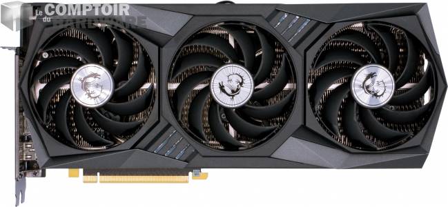 msi rtx 3060 gaming x trio - vue de face [cliquer pour agrandir]