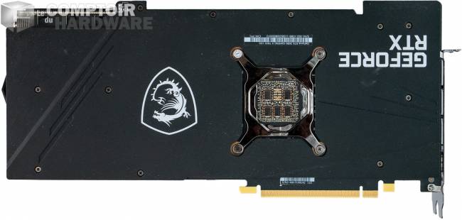 msi rtx 3080 gaming x trio - vue de dos [cliquer pour agrandir]