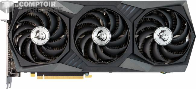 msi rtx 3090 gaming x trio - vue de face [cliquer pour agrandir]