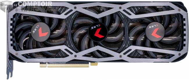 pny rtx 3070 xlr8 gaming revel epic-x - vue de face [cliquer pour agrandir]