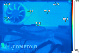 Image ithermique de la RTX 3080 Founder [cliquer pour agrandir]