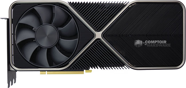 GeForce RTX 3090 Founders Edition : face avant [cliquer pour agrandir]