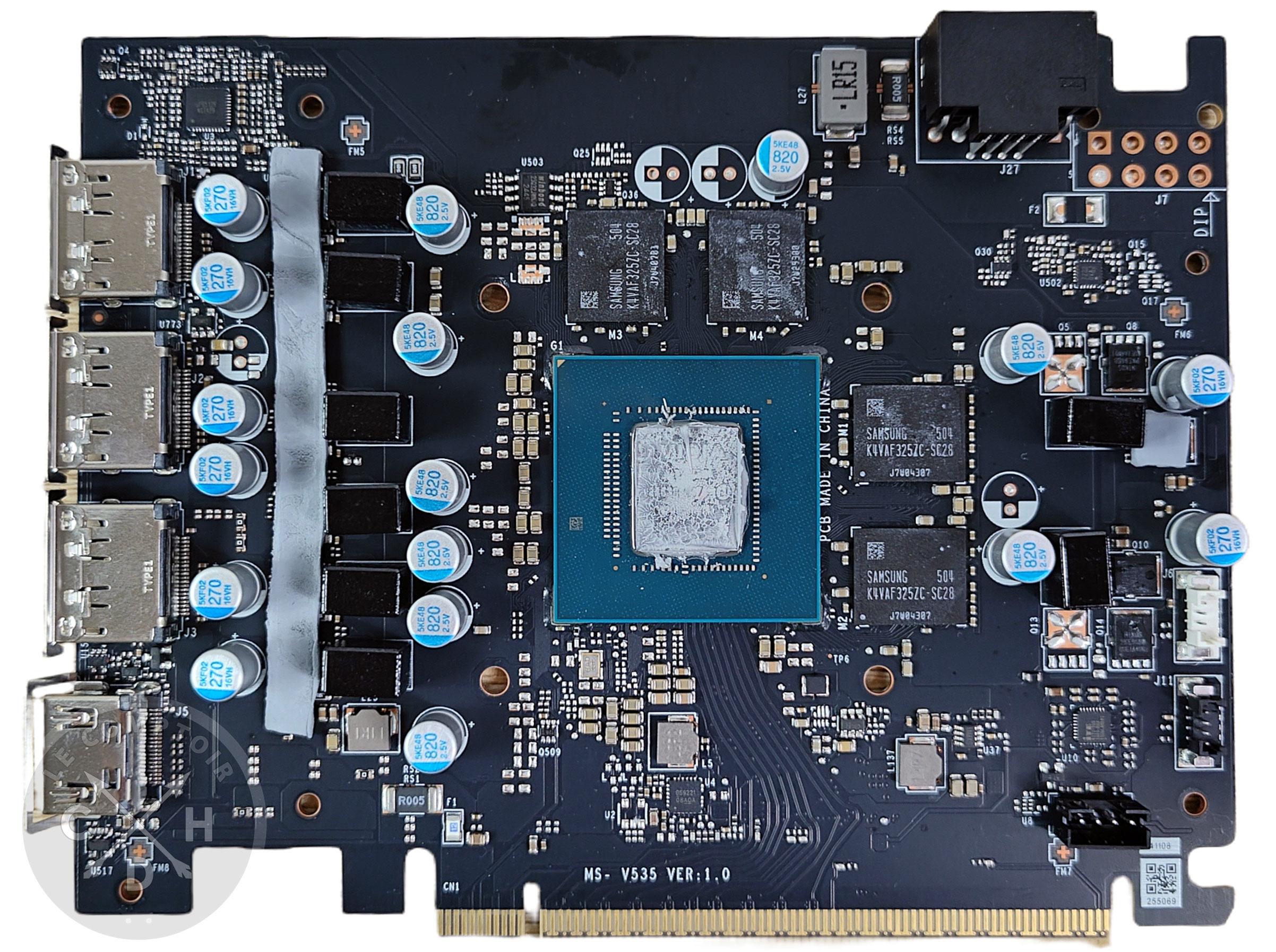 msi rtx 5060ti gaming trio oc./ pcb recto
