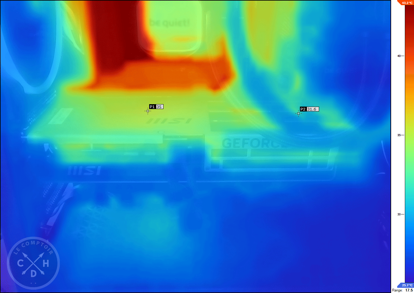 MSI RTX 5070 12g inspire 3x oc -  IR / Idle