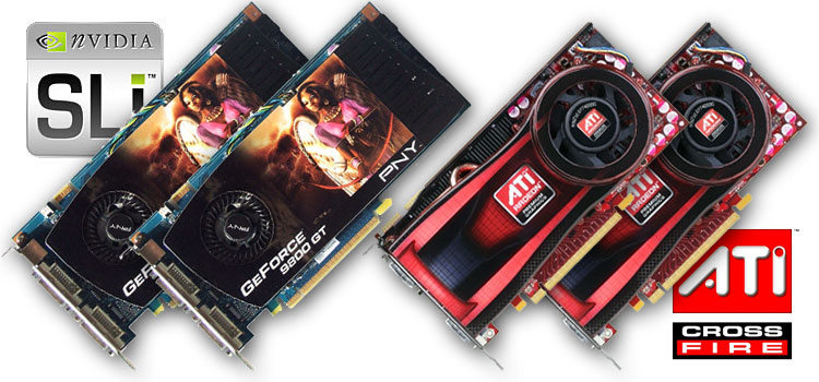 Alors un crossfire de HD4770 ou un SLI de 9800GT ?